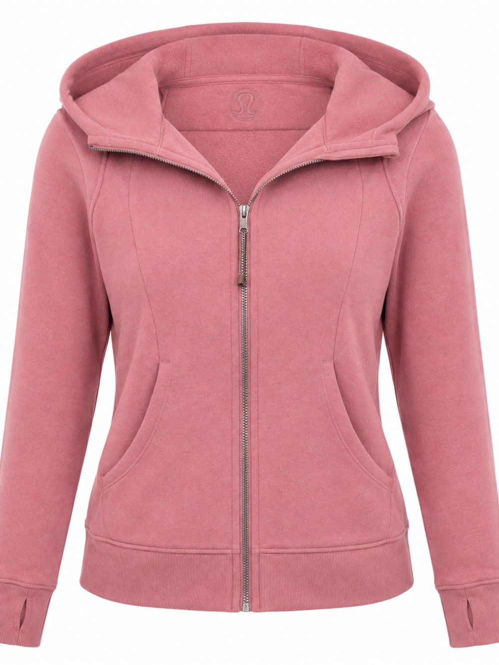 Lululemon Scuba Full Zip Hoodie Jacket size 6 Mauve Purple / Pink Colorway